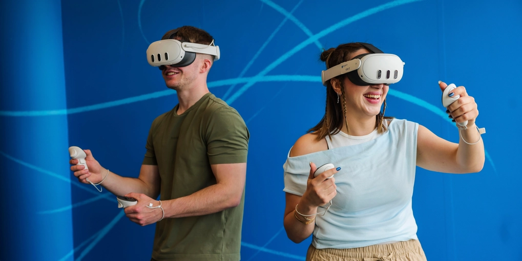 Student with VR Headsets