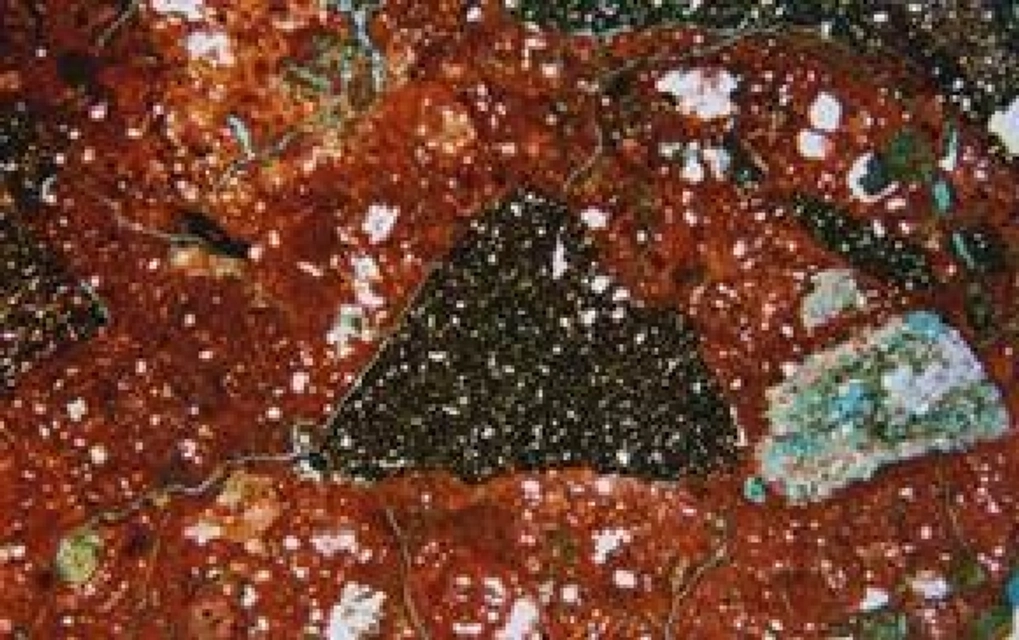Image, Microphotograph of Roman masonry Mortar
