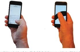 User holding a phone