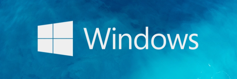 Microsoft Windows logo, white on blue background