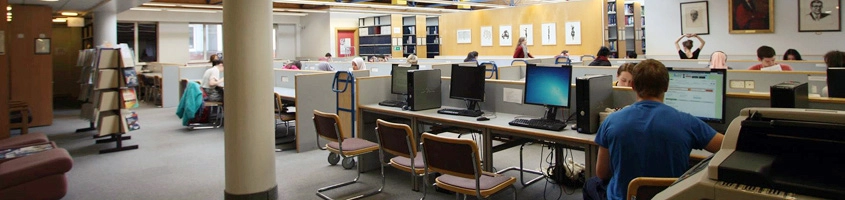Students studying in Stearne library Trinity College Dublin