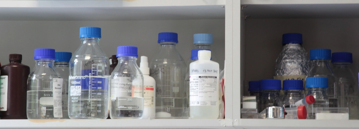 medicine bottles on the shelf