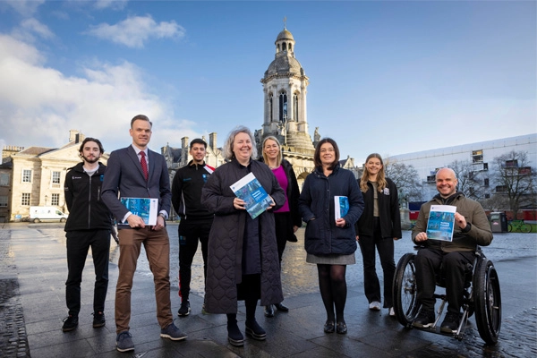 Sports colleagues with the Provost TCD at the Sport Strategy Launch