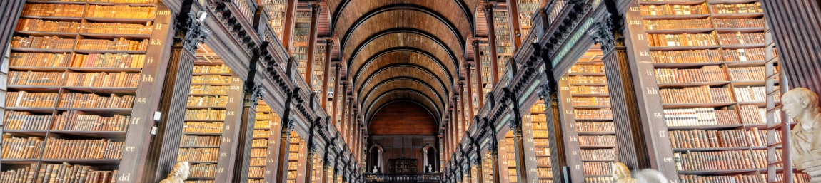 The Long Room in Trinity College Dublin