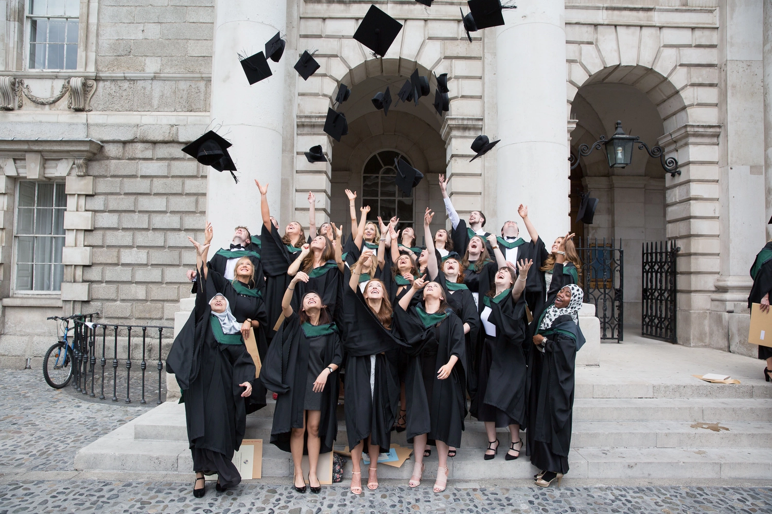 students graduating