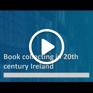 Dr Nora Moroney, from Trinity's School of English, talks about her work. This video is called 'Book collecting in 20th Century Ireland'.

