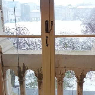 Museum Building in Snow 5