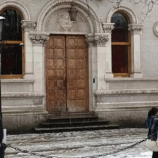 Museum Building in Snow 6
