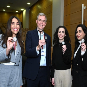 Noof Al Bannai, Prof Colin Doherty, Hannah Abukhadir, Lama Alghawas