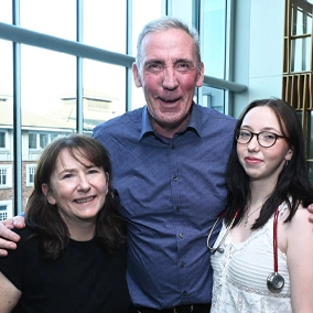 Paula Aherne, Christine Aherne, Michael Aherne.