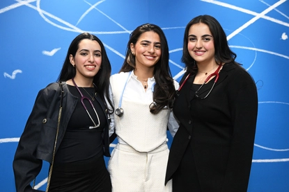 Ms Ghadi Al Ghaidi, Ms Reem Radhai, Ms Fatamh Akbar.