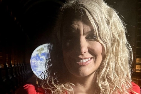 RTE films Christmas broadcast with Gaia in the Old Library 