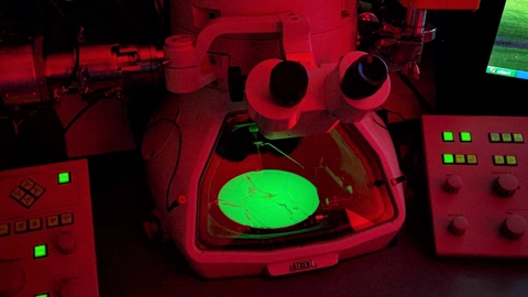 Trinity team installs world's first user adjustable pole-piece electron microscope lens at Sandia National Laboratories