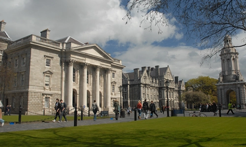 TCD exam hall building exterior