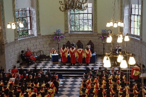 Exam hall interior