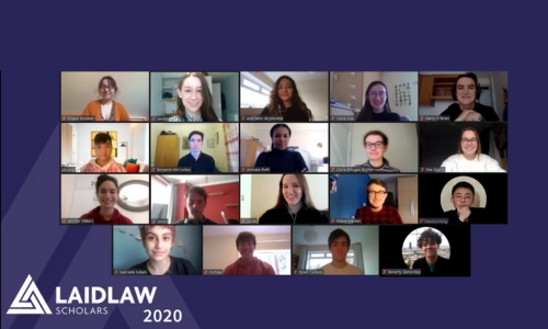 A group of 2020 Trinity Laidlaw scholars