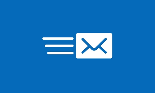 An image of an envelope flying