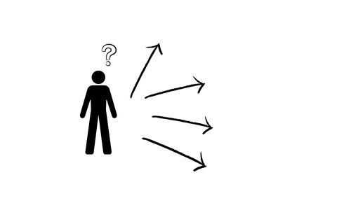 A person standing beside four hours trying to decide which direction to go