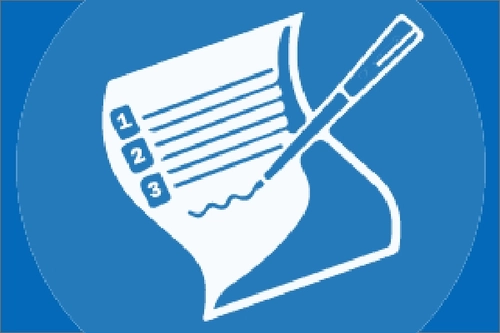 Illustration of pen and paper
