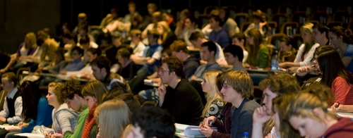 Trinity College Dublin Students in a Lecture Hall