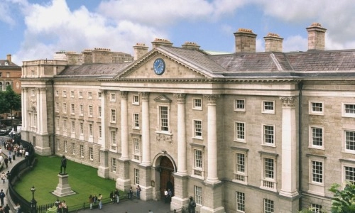 The Front Facade of Trinity College Dublin