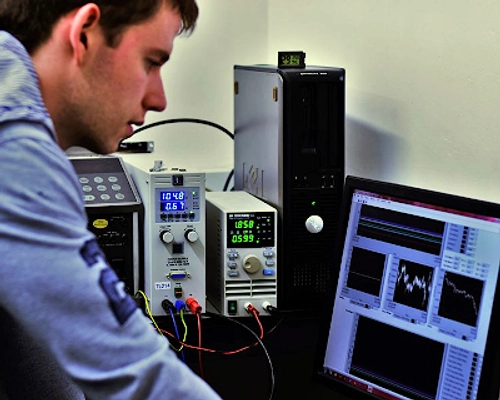Students in an engineering lab
