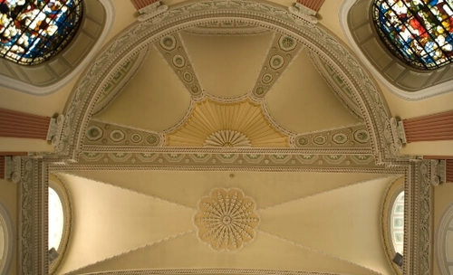 Religion, ceiling of the chapel at Trinity College Dublin