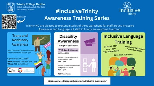 #InclusiveTrinity Awareness Training Series