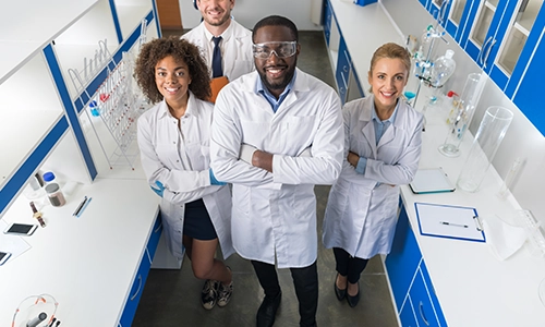 Lab students