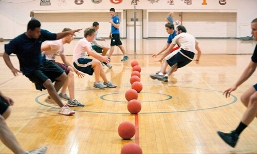 Players at the Social Leagues Dodgeball