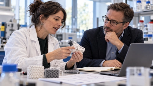 two people reviewing IP documentation
