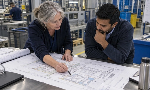 An academic and an industry leader reviewing research reports