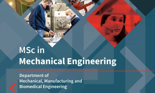 MSc in Mechanical Engineering brochure image