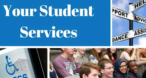 Poster for Trinity College student services
