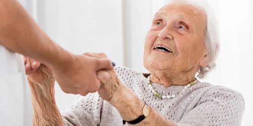 the old lady and the hands