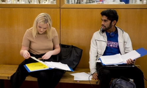 TCD Postgraduate Students working outside lab.