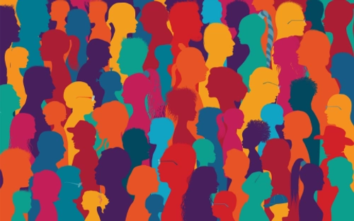 Diverse crowd