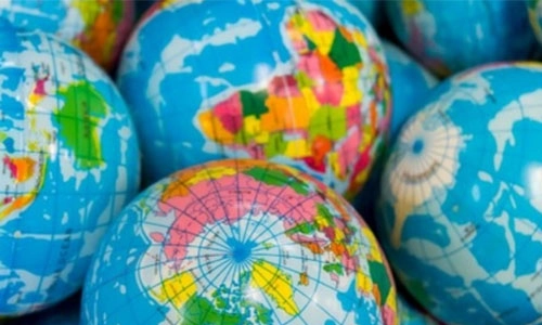Collection of globes