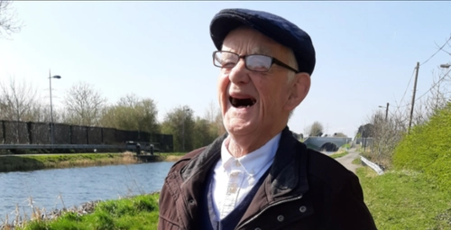 Older man smiling