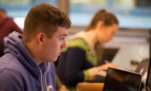 Electronic and Computer Engineering student in class, Trinity College Dublin.