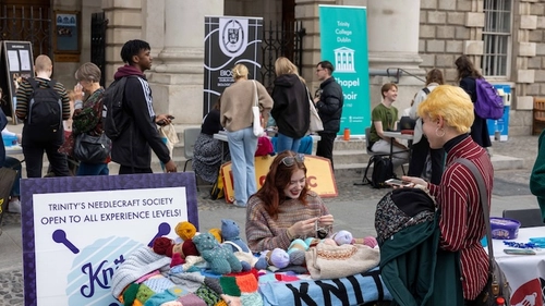 Societies stalls at Trinity