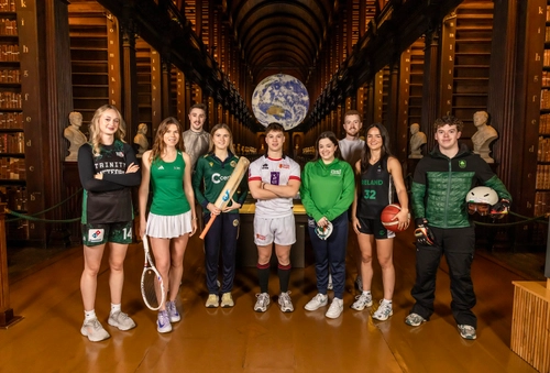 Sport Scholarship Awards 2025-26 group photo in the Old Library