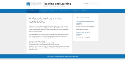 Website screenshot - UGPC