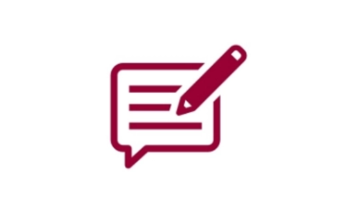 Text or write icon