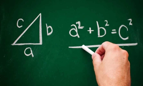 Equation on a chalk board