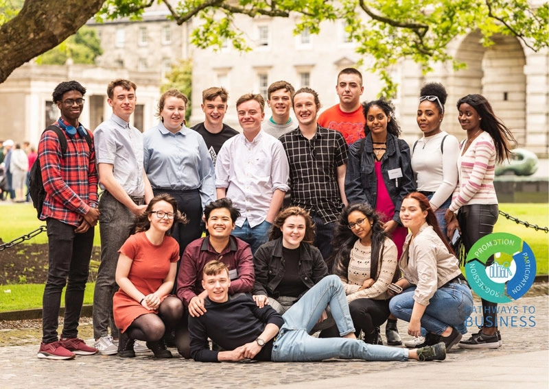 Students from the Pathway to Business course