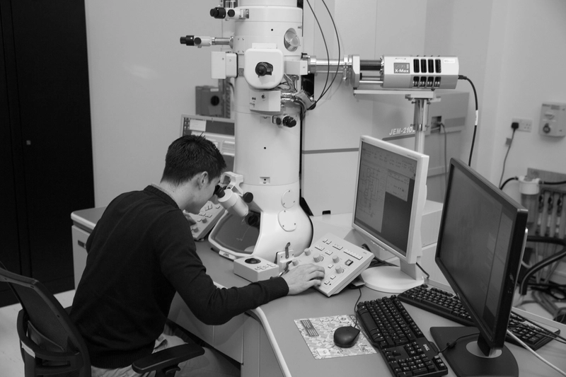 A person working in a lab at Crann