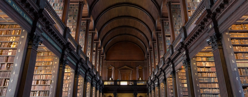 The Long Room in Trinity College Dublin