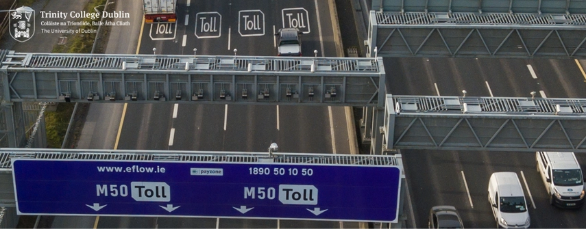 an image of the M50 motorway in Ireland