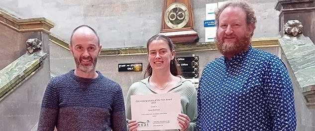 Anna Morrison and the Geology team